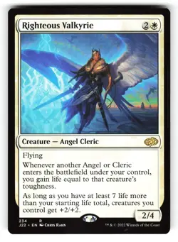 Righteous Valkyrie #234 (NM) (Non-Foil) (J22) Magic MTG - Image 1