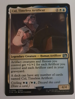 Cid, Timeless Artificer NM FFXIV FINAL FANTASY Magic the Gathering MTG - Image 1