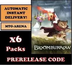 Bloomburrow Prerelease MTG Arena Code - x6 Booster Packs Magic The Gathering - Image 1