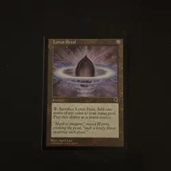 Magic The Gathering Tempest Lotus Petal #294 Lightly played - Image 1