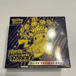 New & Sealed Pokemon TCG Scarlet & Violet Surging Sparks Elite Trainer Box - Image 1