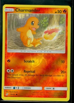 CHARMANDER 11/181 SM TEAM UP POKEMON (REVERSE HOLO, NM) - Image 1