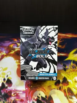 Pokemon TCG Scarlet & Violet Black Bolt Booster Bundle New - Sealed - Image 1