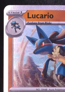 Lucario 114/198 Stamped - Pokemon Scarlet & Violet Uncommon Card - Image 4