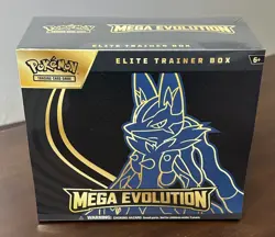 Pokemon TCG Mega Evolution Lucario ETB Elite Trainer Box - New Sealed - Image 1