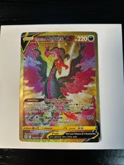 2022 Pokemon SWSH Brilliant Stars Galarian Moltres V 183/172 SECRET RARE HOLO! - Image 1