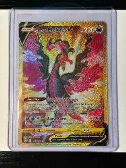 2022 Pokemon SWSH Brilliant Stars Galarian Moltres V 183/172 SECRET RARE HOLO! - Image 2