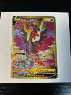 2022 Pokemon SWSH Brilliant Stars Galarian Moltres V 183/172 SECRET RARE HOLO! - Image 3