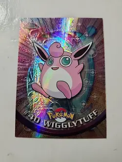 Pokemon TCG - Wigglytuff - TOPPS | Chrome Holo Rare | Anim. Series 1 | No. #40 - Image 1