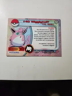 Pokemon TCG - Wigglytuff - TOPPS | Chrome Holo Rare | Anim. Series 1 | No. #40 - Image 2