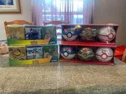 Pokemon Costco Tins & Sam's Balls Brand New. Some Packs Are ES, CR, LO, FS, SF, - Image 1