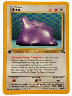 Ditto - 18/62 Fossil 1999 - First Edition - WOTC Pokemon TCG - Image 1