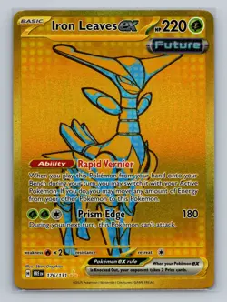 Pokemon SV: Prismatic Evolutions #176/131 Iron Leaves ex - Image 1