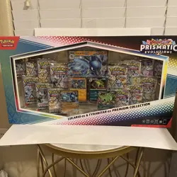 Pokemon TCG: Prismatic Evo Lucario Tyranitar Ex Premium Collection Sealed Box - Image 1
