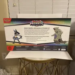 Pokemon TCG: Prismatic Evo Lucario Tyranitar Ex Premium Collection Sealed Box - Image 2