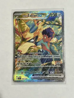 2025 Pokemon Journey Together 186/159 Hop's Zacian EX Illustration Rare - Image 1