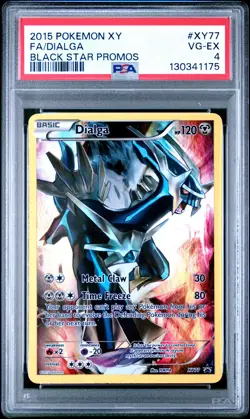2015 POKEMON BLACK STAR PROMO DIALGA #XY77 HOLO PSA 4 EX #130341175 - Image 1