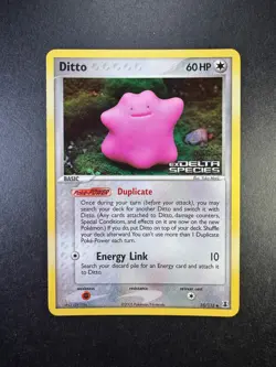 2005 POKEMON DITTO EX DELTA SPECIES REVERSE FOIL HOLO STAMPED 35/113 - Image 1