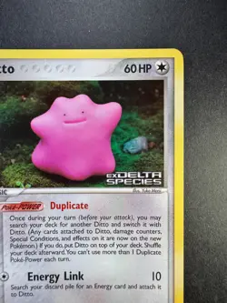 2005 POKEMON DITTO EX DELTA SPECIES REVERSE FOIL HOLO STAMPED 35/113 - Image 3