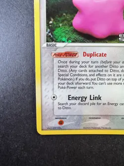 2005 POKEMON DITTO EX DELTA SPECIES REVERSE FOIL HOLO STAMPED 35/113 - Image 4