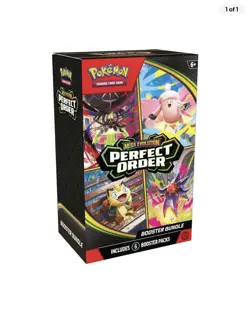 Pokemon TCG Mega Evolution Perfect Order Booster Bundle (6 Packs) PRESALE - Image 1