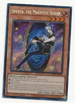 Yugioh Spenta, the Magistus Sealer BPRO-EN098 1st Edition Secret Rare NM - Image 1