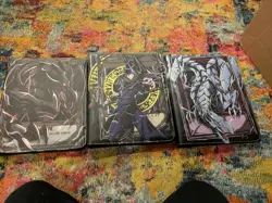YU-GI-OH 3 BINDER LOT BLUE EYES/RED EYES/DARK MAGICIAN - Image 1
