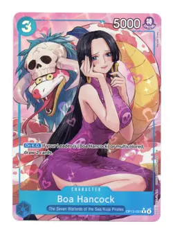 Boa Hancock Alt Art OP13-051 R* One Piece Carrying On His Will English NM - Image 1
