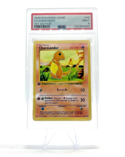 Charmander 1999 Pokemon Game 1st Edition Shadowless Base Set 46/102 Mint PSA 9 - Image 1