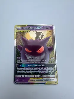 Gengar Mimikyu GX Holo Card 53/181 Rare Tag Team Ultra- Rare Pokemon TCG - Image 1