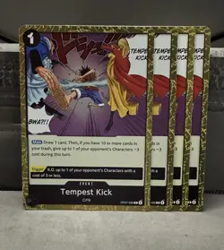 One Piece Card Game Tempest Kick OP07-096 Rare Foil English Edition - Image 1