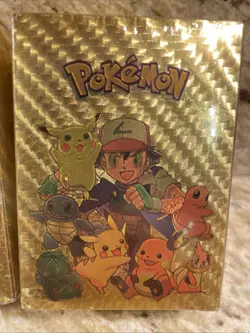 Lot of 2 Boxes of Pokemon Gold Foil Card Deck Gold NEW SEALED RARE - Image 2