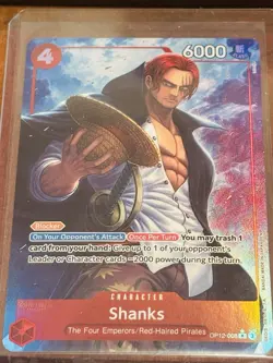 Shanks Alternate Art OP12-008 Legacy of the Master Alt Art SR ENGLISH NM Foil - Image 1