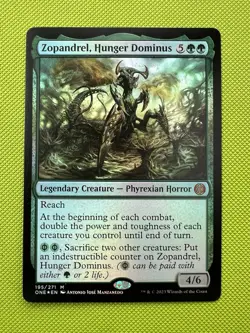 MTG Zopandrel, Hunger Dominus - Foil, NM-Mint, English Phyrexia: All Will Be One - Image 1
