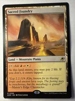 Sacred Foundry MTG Card Edge Of Eternities Regular (Non-Foil) NM - Image 1