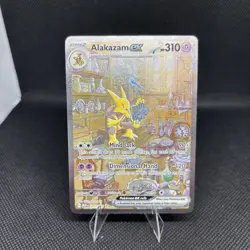 Pokemon TCG Alakazam EX 151 Holo Card Scarlet & Violet 201/165 NM/Mint - Image 1