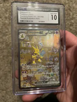 Alakazam ex 201/165 Sv: Scarlet & Violet 151 CGC GEM Mint 10 SIR Pokemon TCG - Image 1