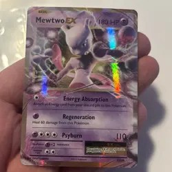 Pokemon TCG Mewtwo EX Full Art Holo Card 52/108 XY Evolutions - Image 1