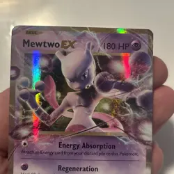Pokemon TCG Mewtwo EX Full Art Holo Card 52/108 XY Evolutions - Image 2