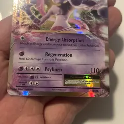 Pokemon TCG Mewtwo EX Full Art Holo Card 52/108 XY Evolutions - Image 3