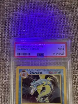 1999 Pokemon Gyarados Holo Card PSA 9 Base Set 6/102 - Image 3