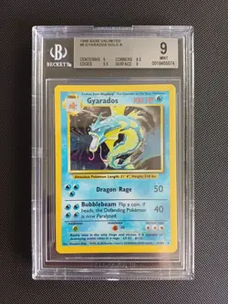 BGS 9 Gyarados 6/102 Holo Mint Vintage Rare 1999 Pokemon Card base set - Image 1