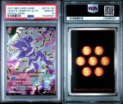 PSA 10 Dragon Ball Super Card Game Vegeta, Omnipotent Elite BT15-143 SPR - Image 3