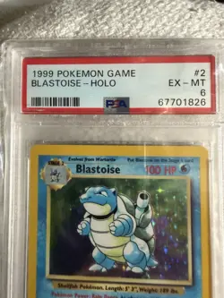 1999 Pokemon Blastoise Holo Card PSA Graded #2 EX - Image 4
