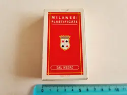CARTE DA GIOCO MILANESI DAL NEGRO SIGILLATE VINTAGE ORIGINAL PLAYING CARDS NEW - Image 1