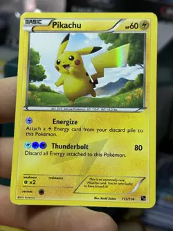 #2 Pikachu 115/114 Black & White 2011 Secret Rare Holo Pokemon Card TCG - Image 3