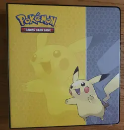 Pokemon 3 Ring Pikachu Card Binder 2015 Ultra Pro W/200+ Cards English/Japanese - Image 1