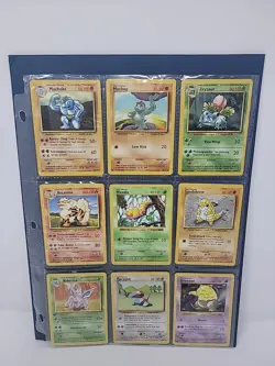 18 Vintage Pokemon Card Lot WOTC 1999 Base Set Shadowless And First Edition Card - Image 1