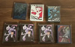 Lot Of 7 UNUSED Sets Of Pokemon Card Sleeves: DR, JT, Black & White, Phantasmal - Image 1