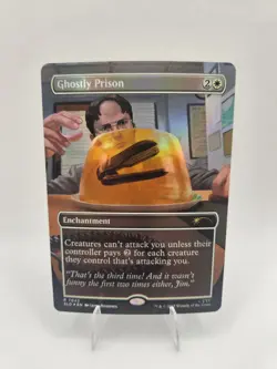 Ghostly Prison Secret Lair Drop Foil Rare Dwight The Office MTG - Image 1